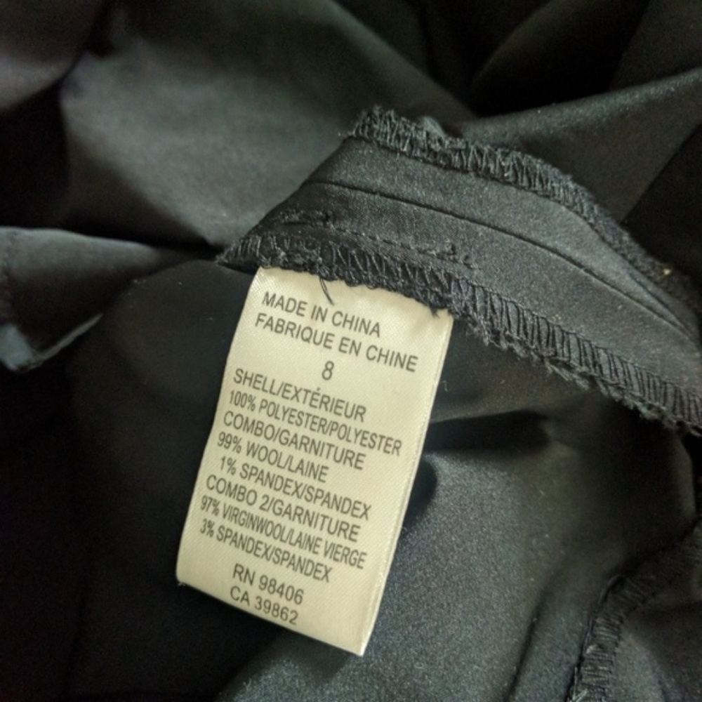 Theory Sz 8 Dristi Combo Dress Wool Blend Mini - Picture 3 of 8